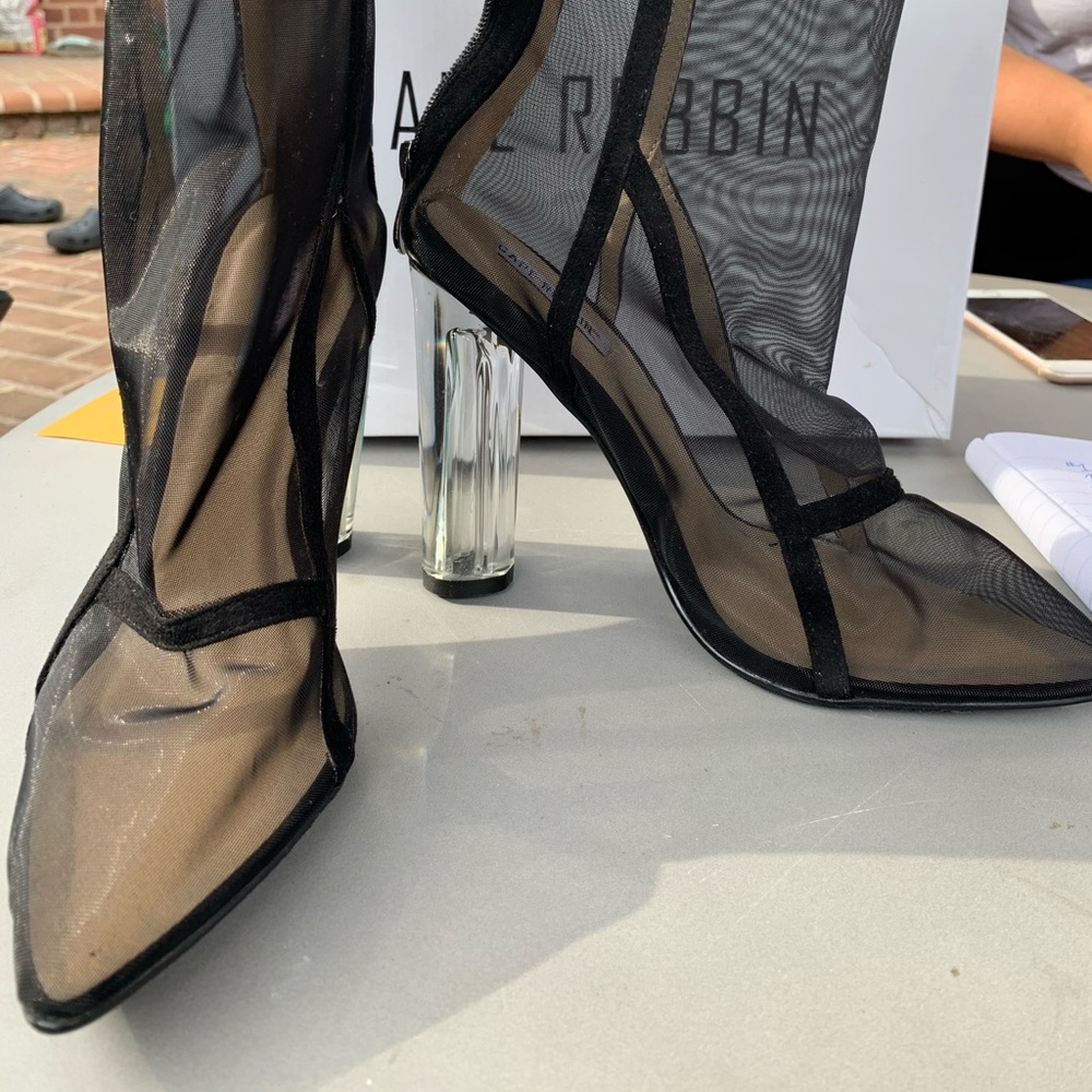 Black Mesh boots